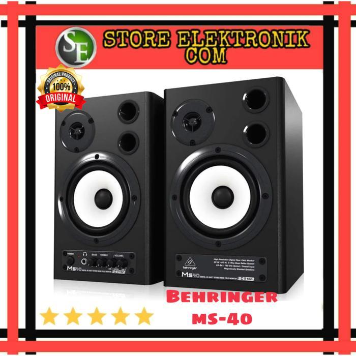Promo BEHRINGER MS40 Digital 40-Watt Stereo Near Field Monitor Speaker