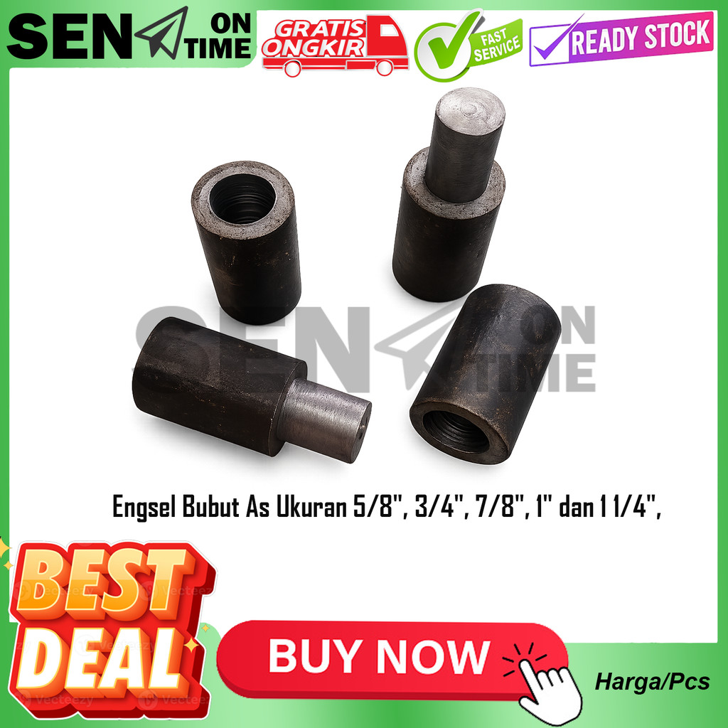 Engsel bubut pintu pagar besi 3/4" 5/8” 11/4” in inci inch inchi engsil cabut lipat garasi grasi ger