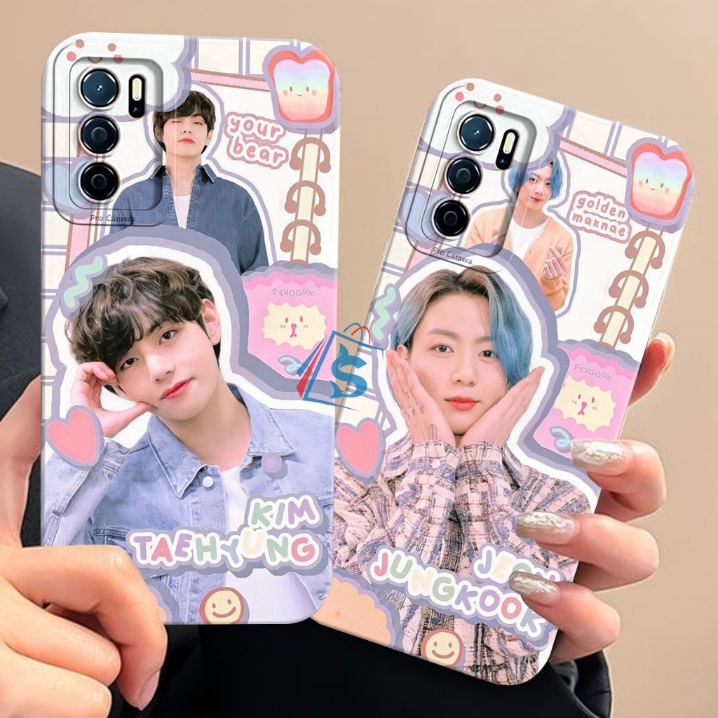 Softcase OPPO A16 A16S A54S A54 A55 4G A15 A15S A16K A16E Motif Kpop BTS Kekinian - Case Oppo - Kesi