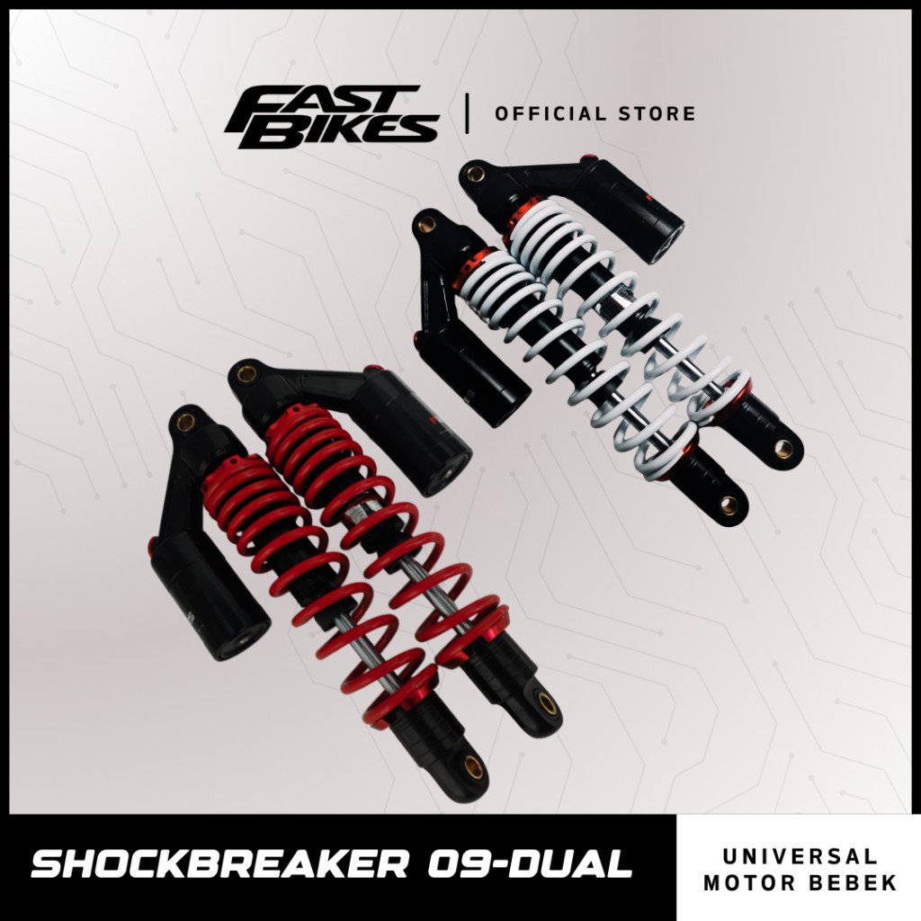 Fastbikes Shockbreaker 09 Dual Universal Motor Bebek Jupiter z Veg Kharisma Shogun RX King Supra - F