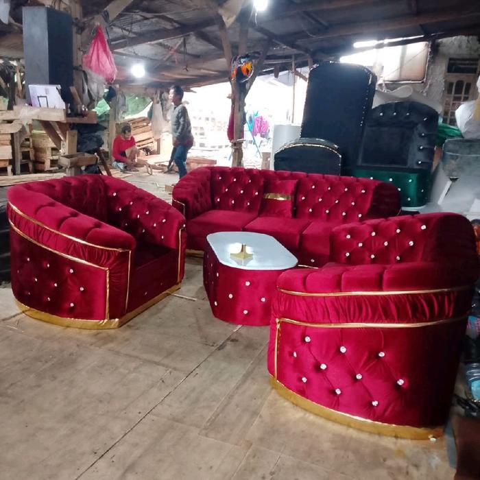 SOFA 321 TURKY/SOFA MINIMALIS/SOFA RUANG TAMU/SOFASTOOL - cream