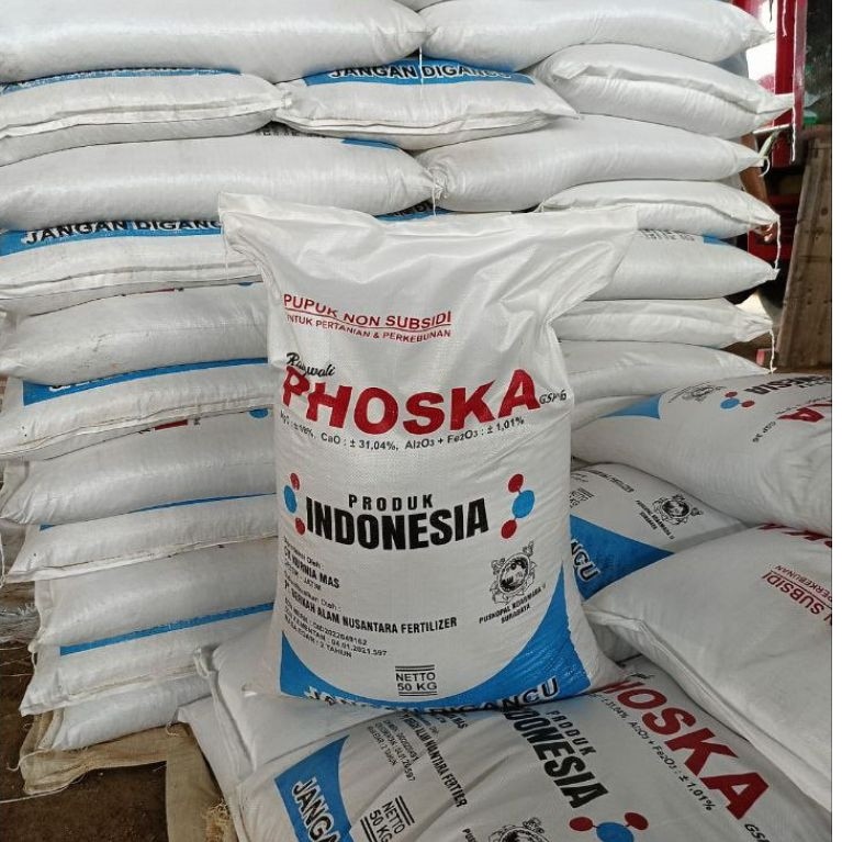 PUPUK PHOSKA 151515 PUPUK PHOSKA PENYUBUR TANAMAN PUPUK PHOSKA RADJAWALI MAS KEMASAN 50KG ASLI