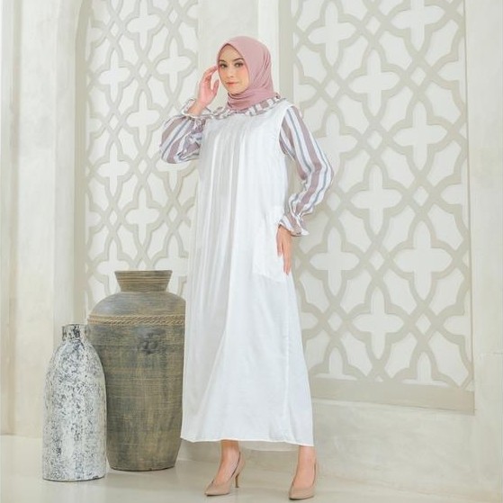 New Rilley - Overall Aqila Jumpsuit Playsuit Wanita Baju Muslimah Terlaris