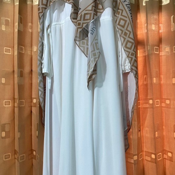 preloved baju gamis wanita + hijab panjang