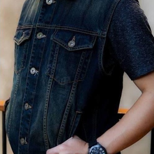 Jaket Rompi Eiger Riding 3228 Escalade 1.1 Vest Denim Original - Blue