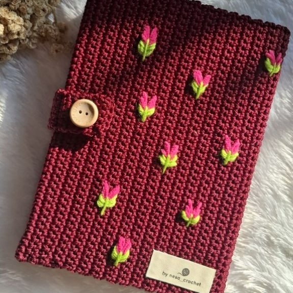 [nesa_crochet] Crochet Cover Al-qur'an || Sampul buku rajut || sampul Al-qur'an rajut