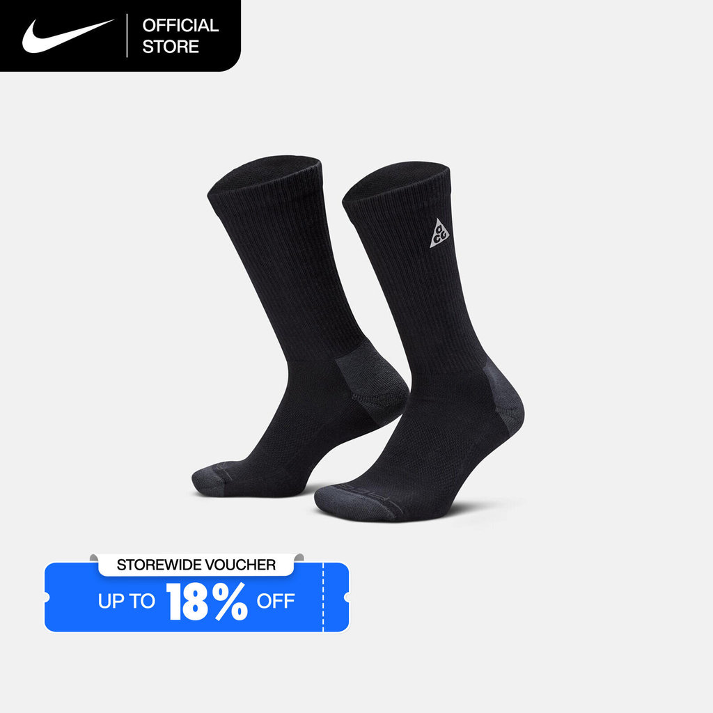 Nike ACG Everyday Elevated Crew Socks (1 Pair) - Black [IH8647-010]