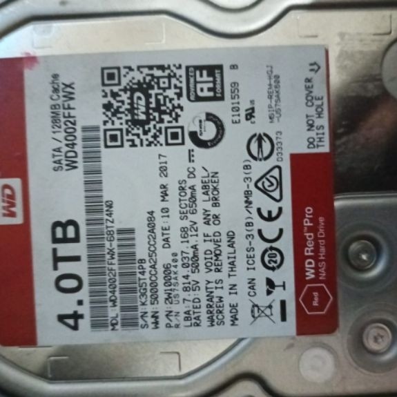 HDD WD red 4tb
