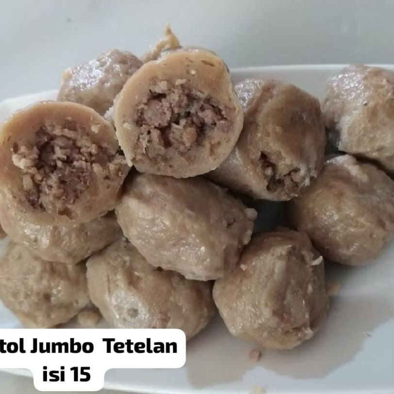 Pentol Jumbo Bakso Daging sapi isi daging cincang isi 15