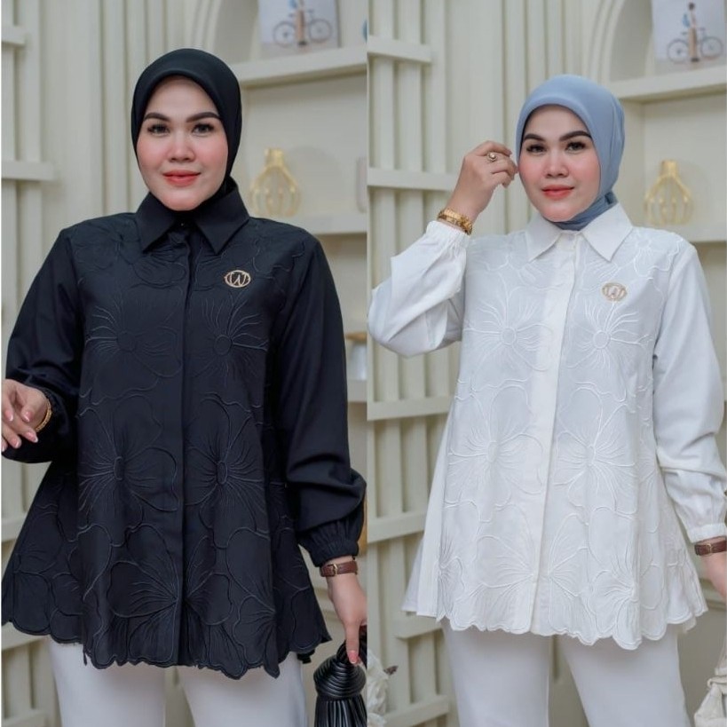 ATASAN WINODY HITAM PUTIH TOP MERCE