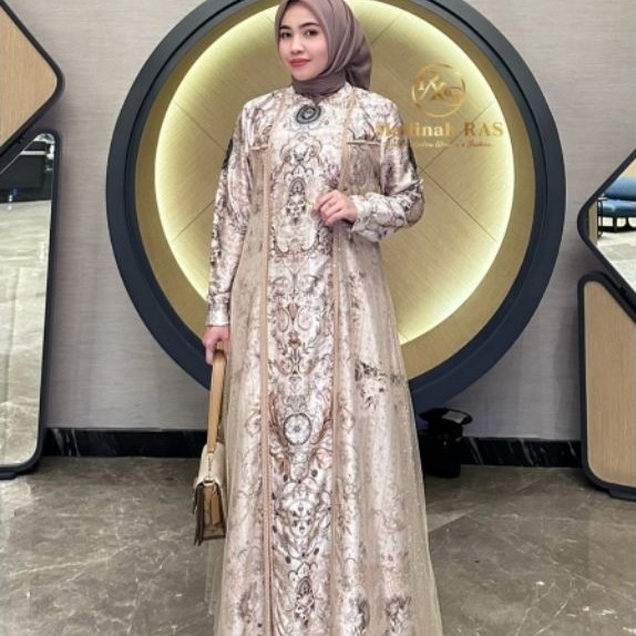 RAISA DRESS BY:MADINAH.RAS || Gamis Original-Gamis Pesta-Gamis baru 2026-Gamis viral-Gamis Mewah