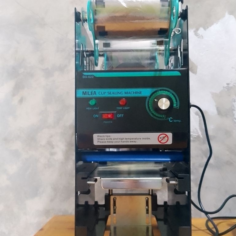 MILEA  mesin cup sealer press manual II bekas unboxing