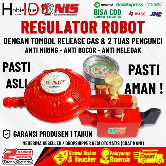 REGULATOR ROBOT NIS Double Lock Safety Lock Anti Meledak + Ampere 0307