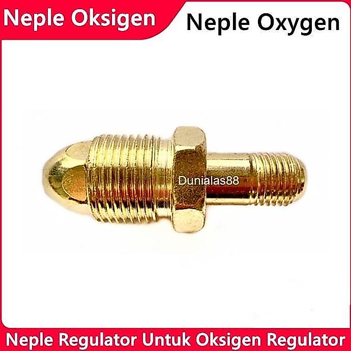 Neple Selang Tabung Regulator Oksigen Nepple Oxygen Drat 1/4" Inch