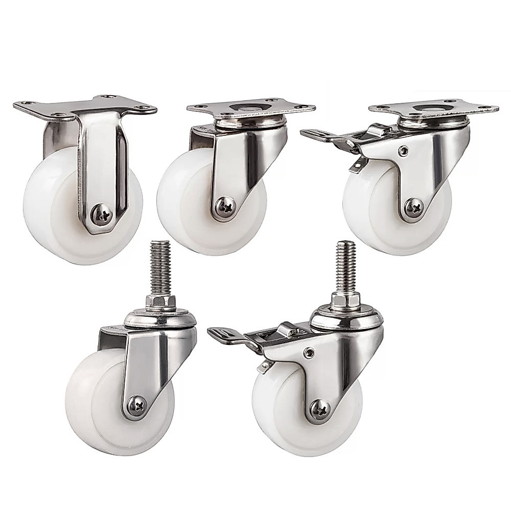 304 Stainless Steel Swivel Plate Caster 2 inch Industrial Caster for Furniture & Cart, Replacement