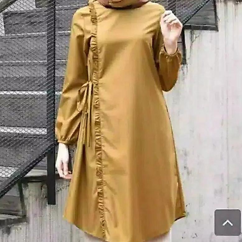 PROMO TUNIK REMPEL - TUNIC TUNIK POLOS - BAJU ATASAN WANITA KEKINIAN - BAJU REMAJA MUSLIM
