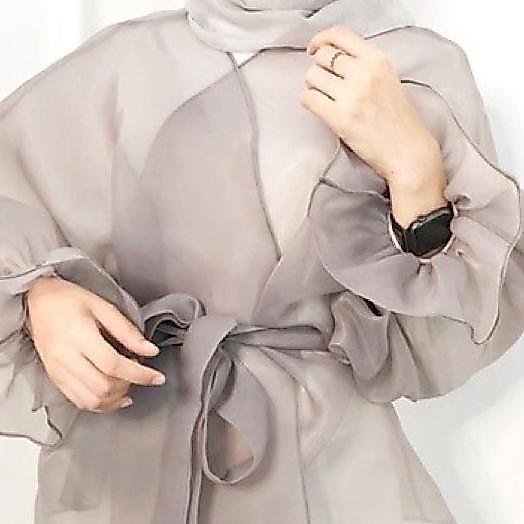 [COD] Outer Organza Balon Organza Top / Cardigan Tali
