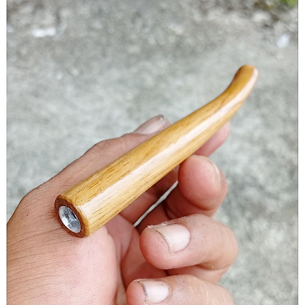pipa once kayu Galih Jati panjang ±10 cm,model lengkung multi size
