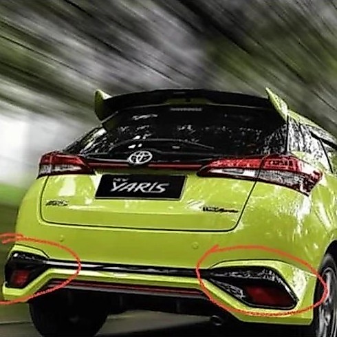 lampu bemper belakang yaris TRD