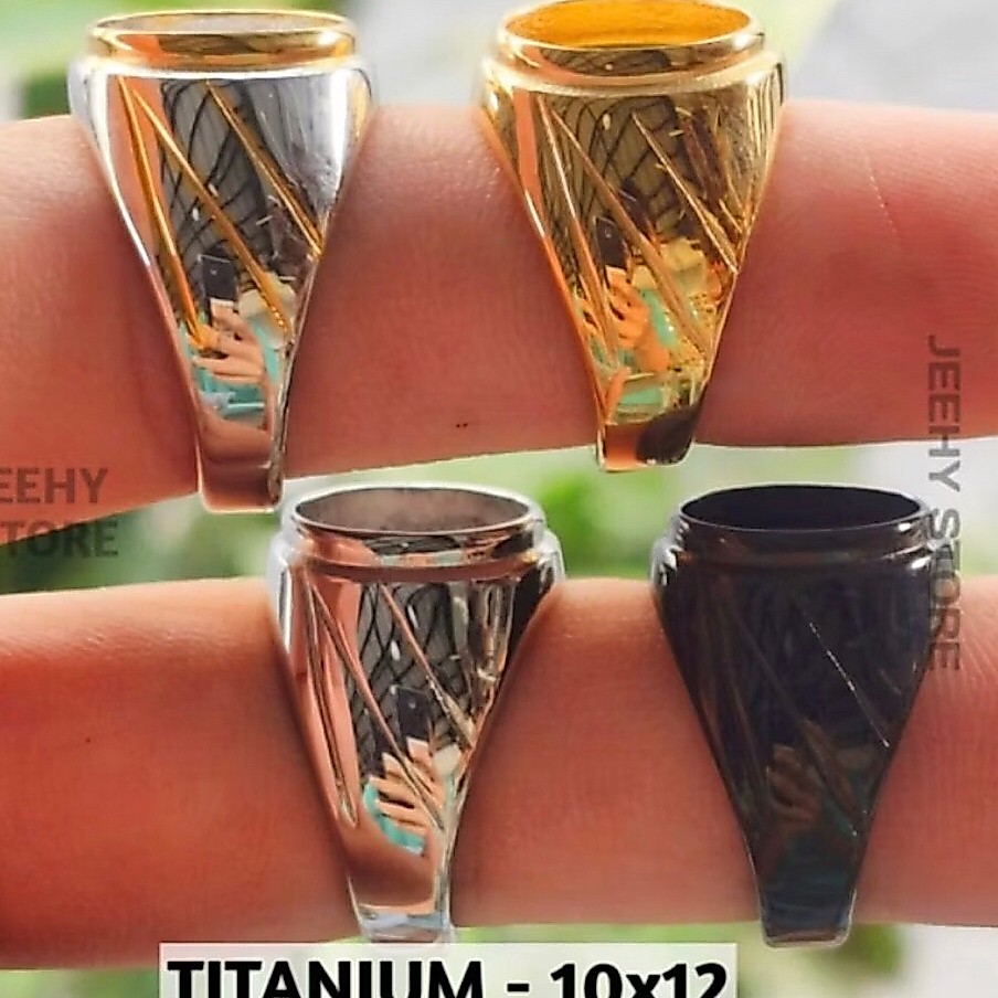 Ring cincin titanium 10x12