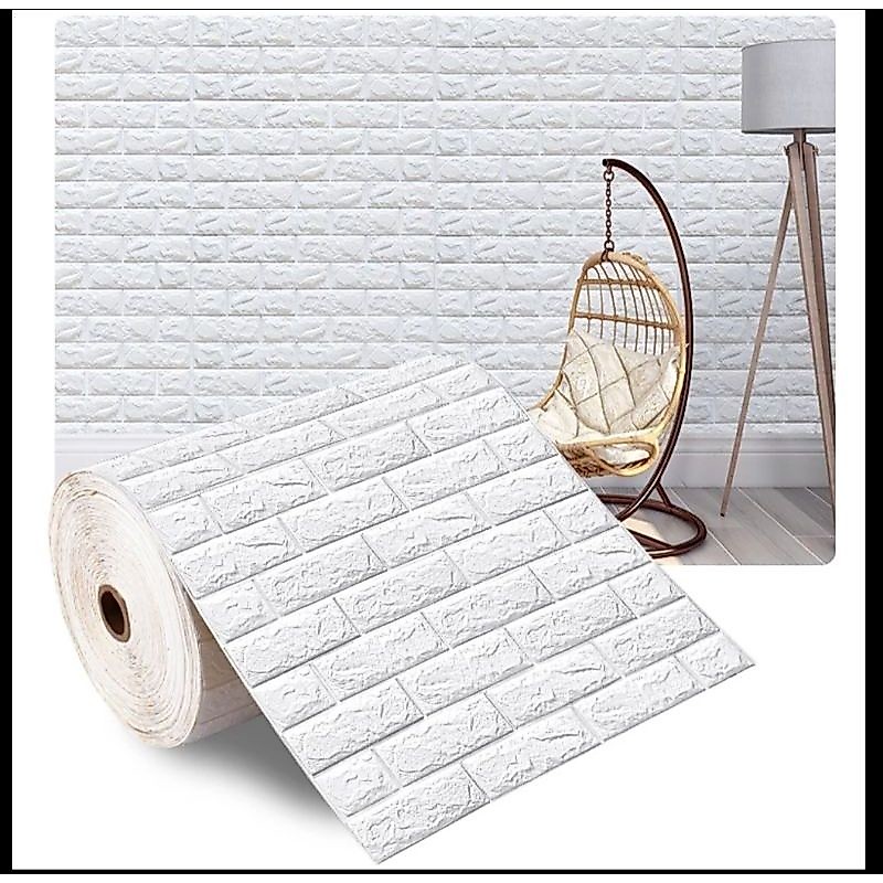 WALLPAPER ROLL 3D BATU TIMBUL WALLFOAM BATU WALLPAPER DINDING ROLL HIGH QUALITY