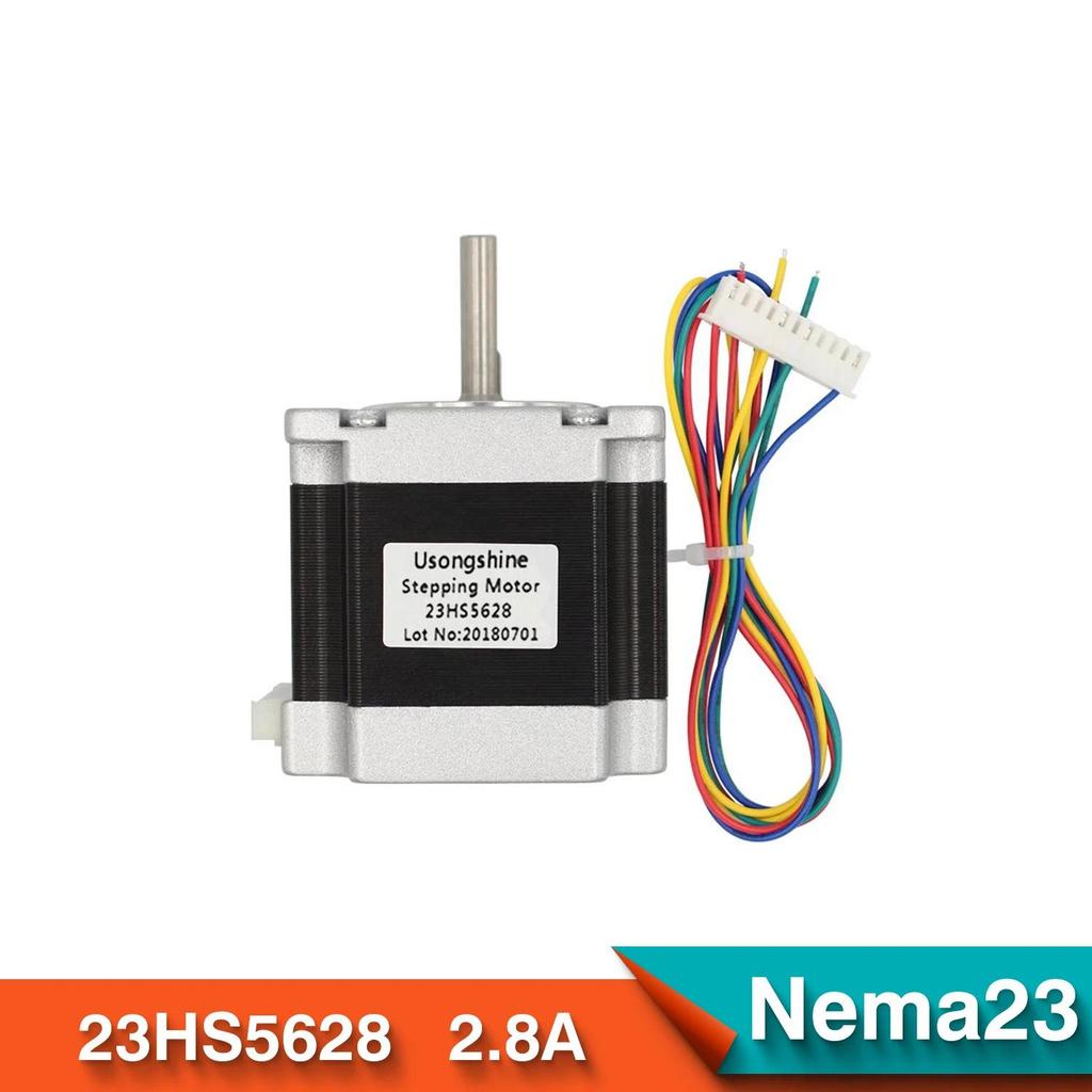 Nema23 23HS5628 4 Lead Nema 23 Stepper Motor 57 165 Oz-in 56mm 2.8A 6.35mm/8mm With Cable,TB6600 C L