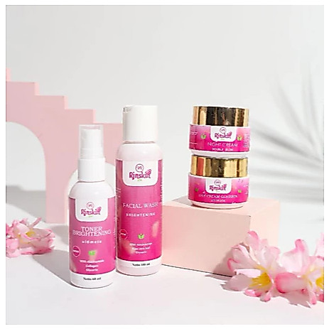 PAKET WHITENING SKINCARE NR GLOW RJNSKIN PUTIH GLOWING BPOM