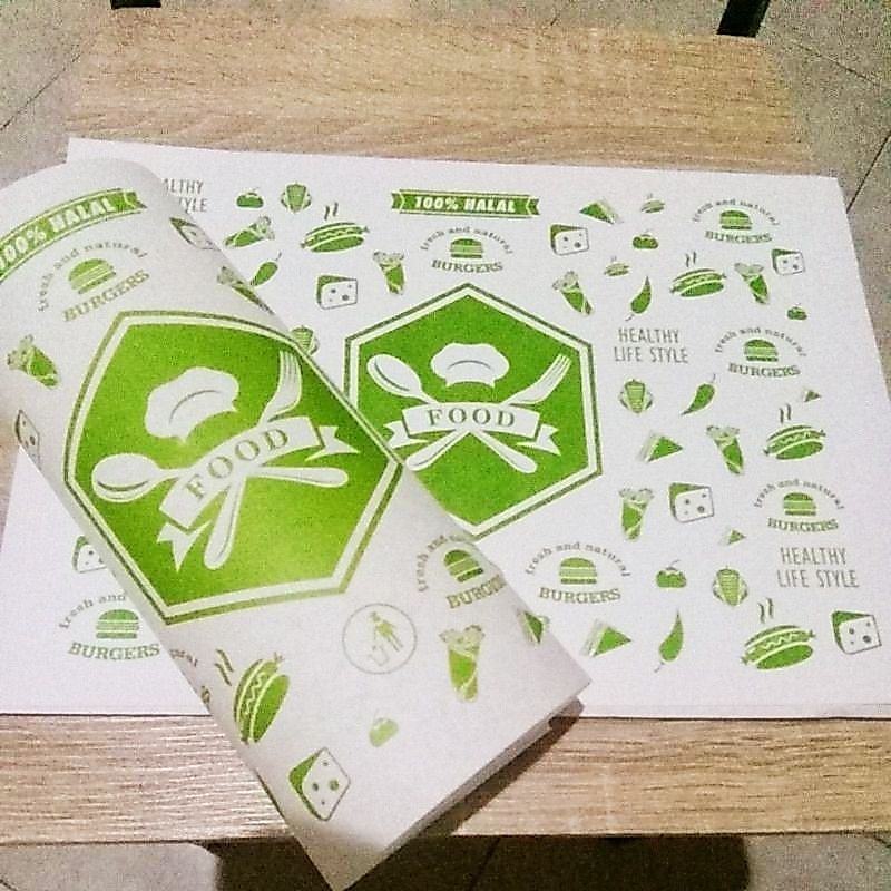 Bungkus Kemasan kertas Burger Long Burger/Hotdog