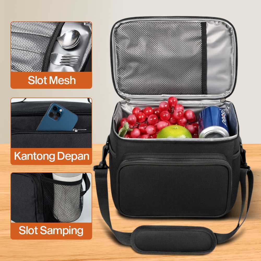 COD Cooler Cooling Bag Box Tas Jinjing Pendingin Minuman Es Batu Es Krim Botol Susu Asi Frozen Food 