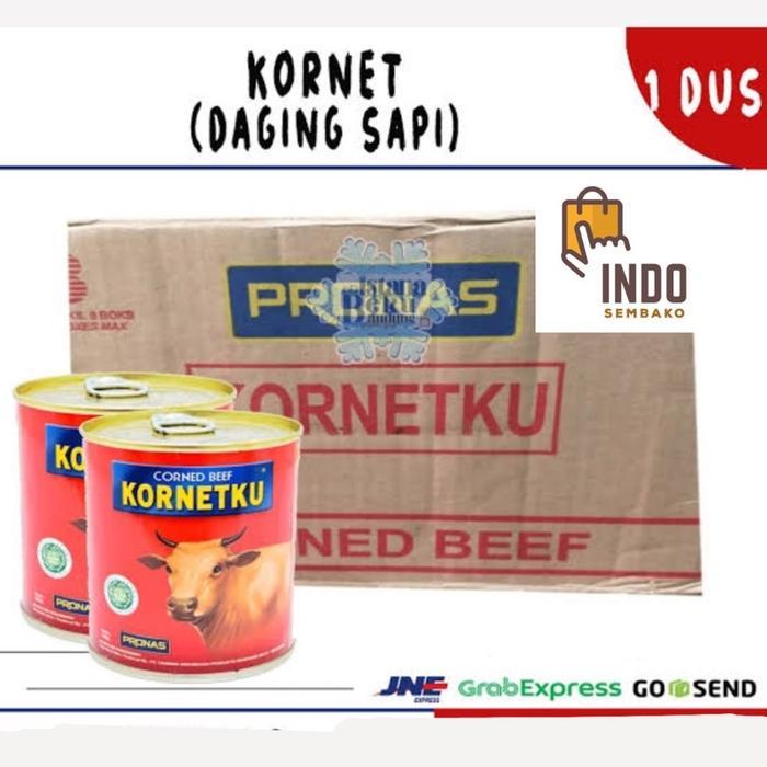 PROMO  Kornetku Pronas 340g isi 24 kaleng dus / Kornetku Corned beef dus 24 x 340g / Makanan Kaleng