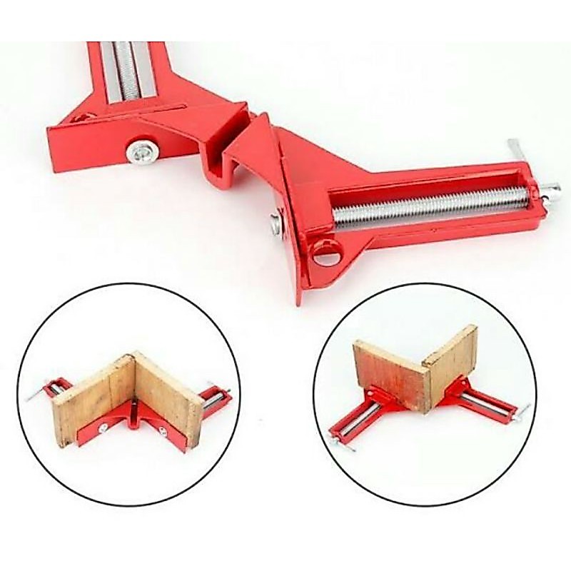 klem sudut clamp besi corner angle siku tukang pigura kayu jepit besi klem catok