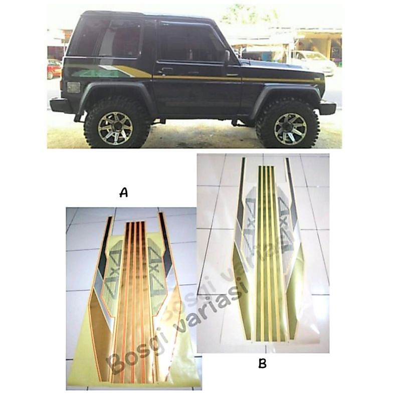 Stiker Striping List Body Taft 4x4/ sticker Taft GT Rocky Hiline stiker taft / sticker taft 4x2