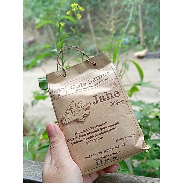Gula Semut Jahe Emprit paperbag 200g/Bubuk/Asli Jogja