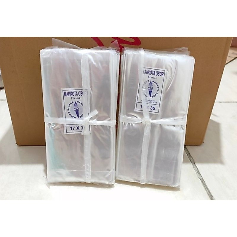 plastik tahu uk 17x35/plastik bening tipis
