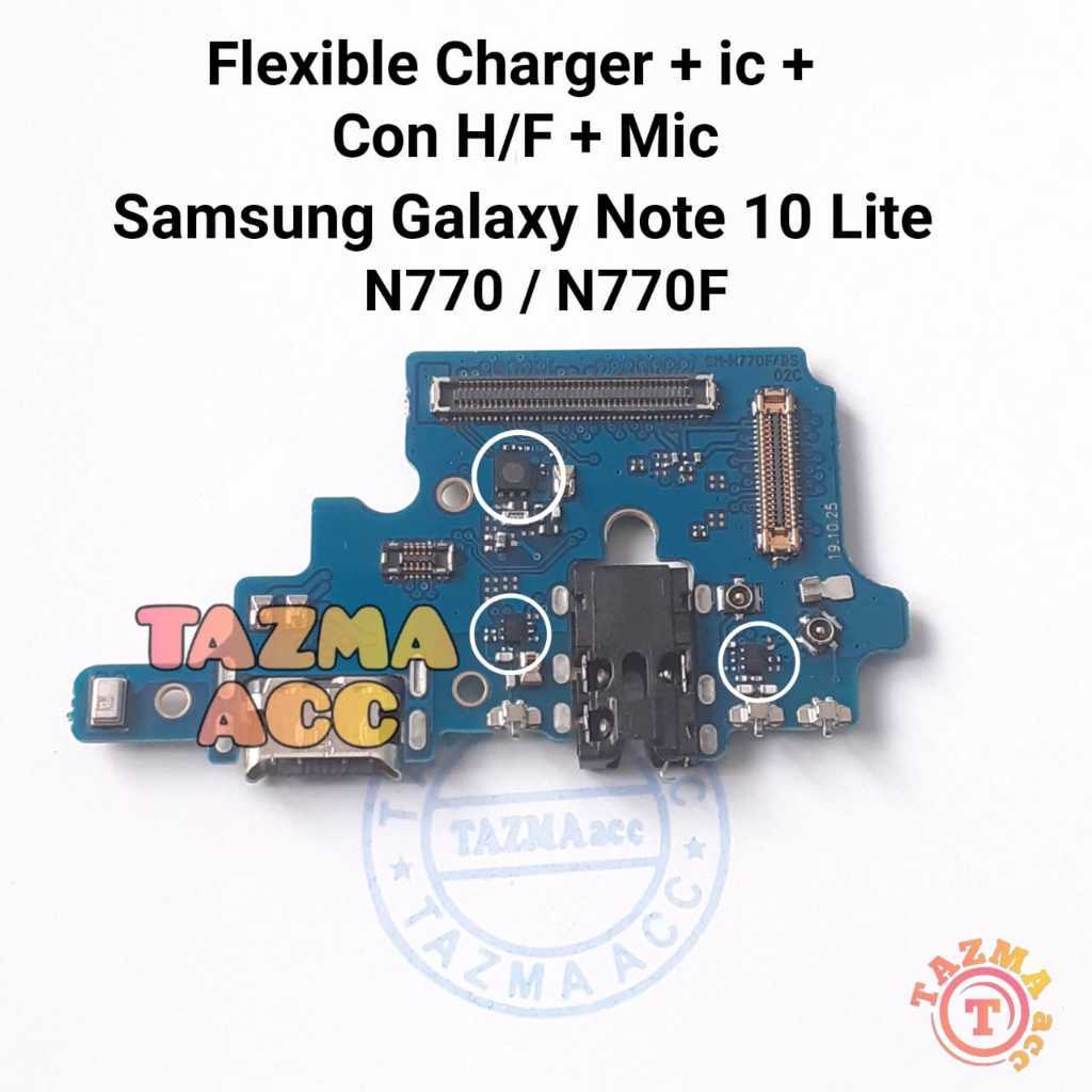Plus ic + Samsung Note 10 Lite Ori Flexible Charger + ic Flexibel Fleksibel Konektor Cas SAMSUNG NOT