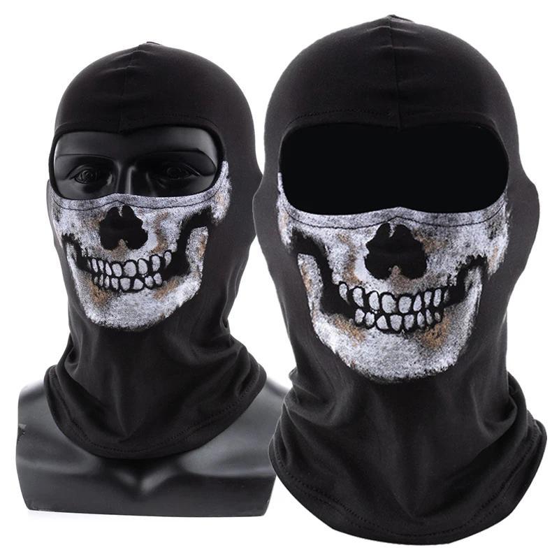 COD MW2 Ghost Face Skull Mask Balaclav Cosplay Simon Riley War Game Masks Protection Pattern Cycling