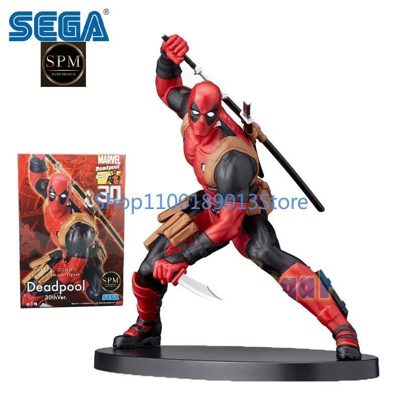 Stock 100% Original SEGA SPM Deadpool 18cm PVC Anime Collectible Action Figure Model Collection Limi