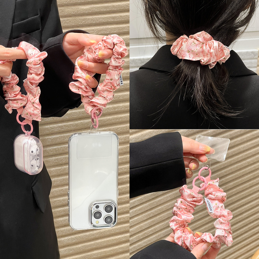 Tali HP Prints Phone Strap Lanyard Aesthetic / Chain Gantungan HP Lanyard HP Scrunchie Gantungan Han
