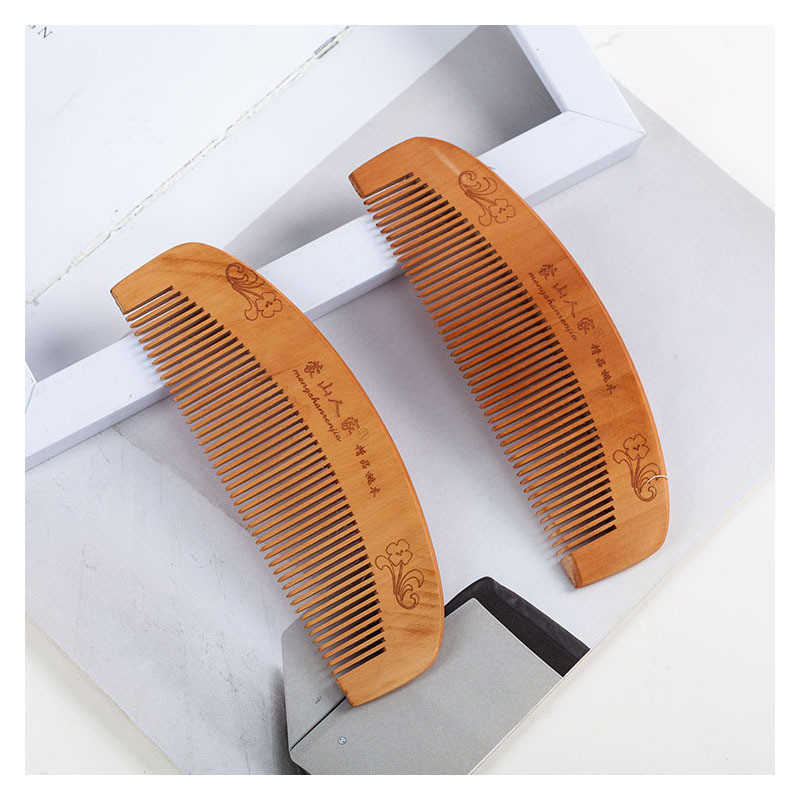 Sisir Kayu Alami Anti-Elektrostatik / Anti Kusut (14cm)