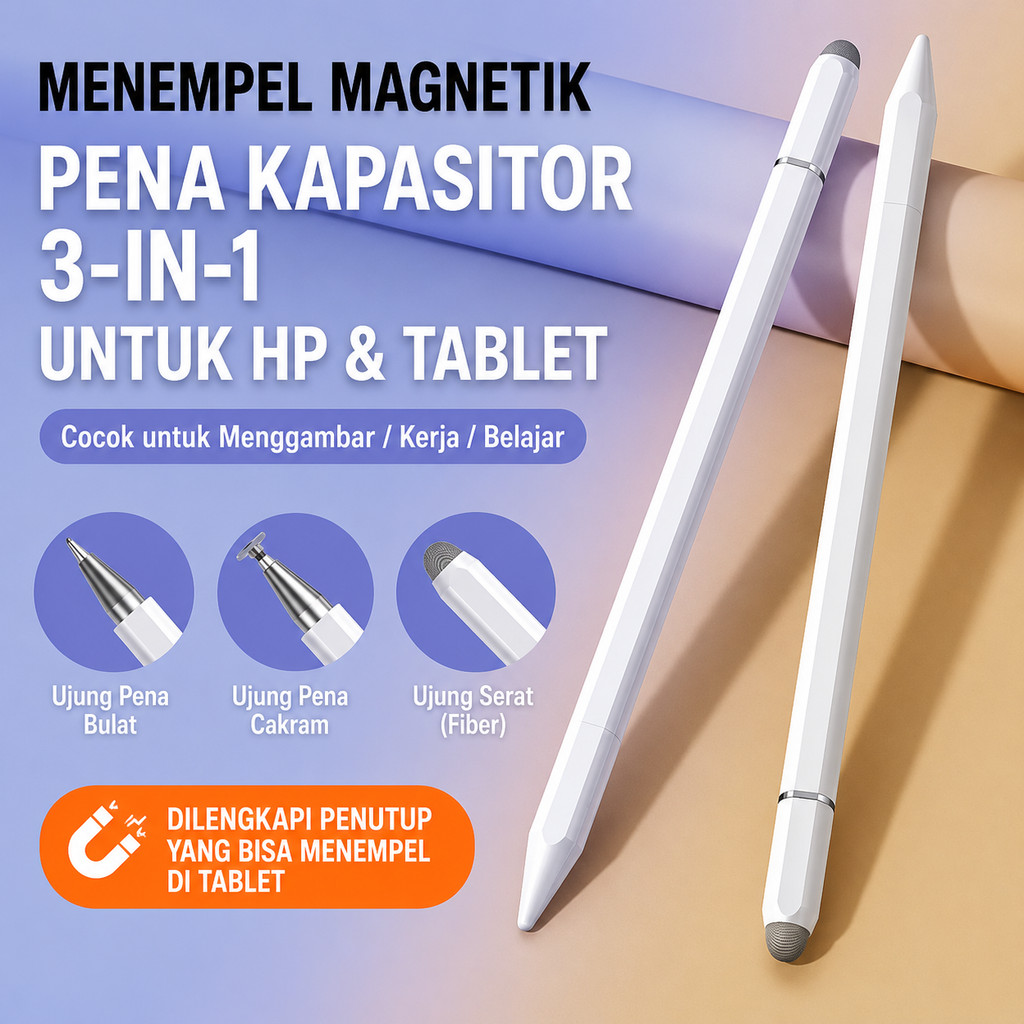 Stylus Pen Mini 2 Arah / Stylus Pen Multifungsi 2 Sisi / Pulpen Stylus HP / Stylus Pen iPad iPhone A