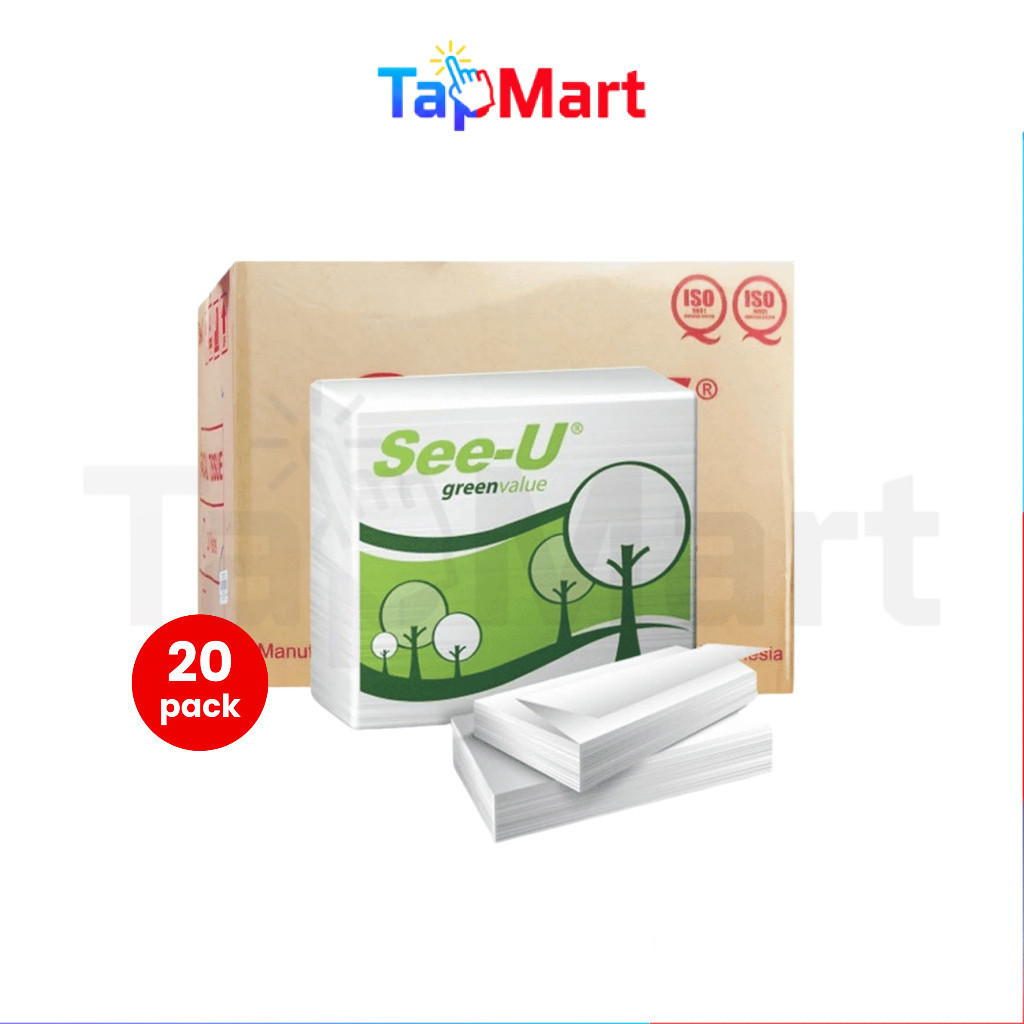 TapMart - SEE-U SEE U Tissue Facial Refill 650 sheets 20 pcs Tisu Wajah Tangan DUS