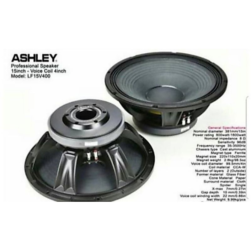 Speaker Ashley 15 Inch LF15V400