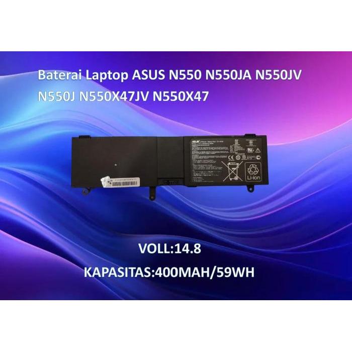 BATERAI LEPTOP ASUS N550 N550JA N550JV N550J N550X47JV N550X47