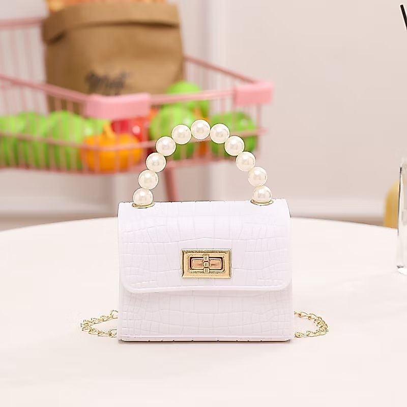 Tas Jelly Mini Croco Pearl / Tas Jelly Fashion Anak / Tas Selempang Anak