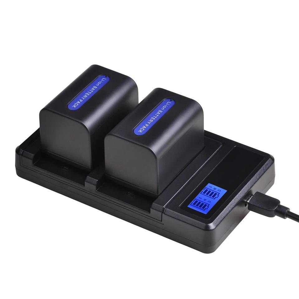 NP-FH70 Battery 2200mAh Rechargeable Batteries for Sony NP-FH30 NP-FH40 NP-FH60 NP-FH50 NP-FH70 HDR-