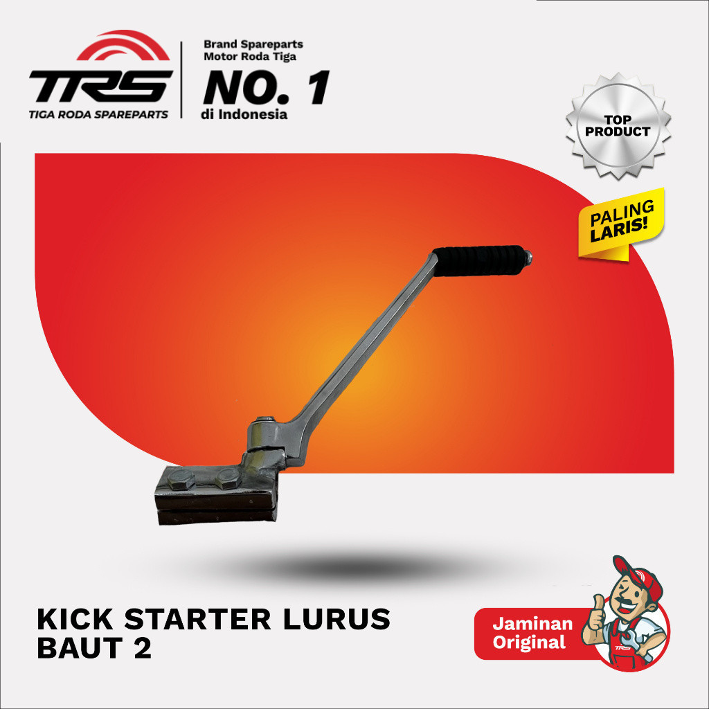 TRS Kick Starter Stater Lurus Baut Dua 2 Pedal Engkolan Engkol Motor Roda Tiga Viar 150cc 200cc 300c