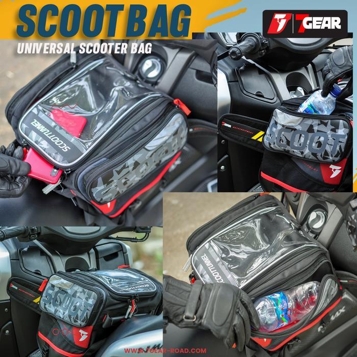 Scooter Tunnel Bag | 7Gear Matic Tas Dek Nmax PCX Forza Xmax Burgman - Hitam