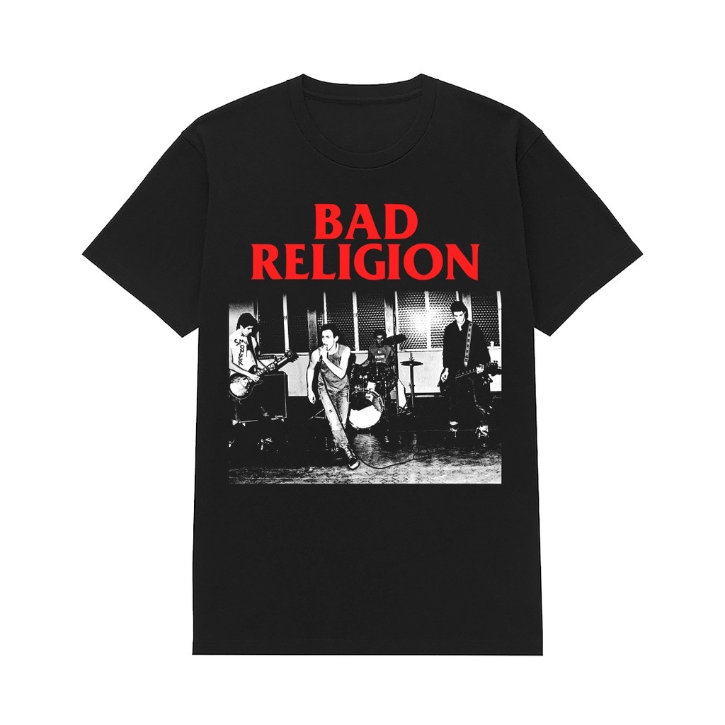 Black ID T-shirt Band Bad Religion Live 1980 Original Original