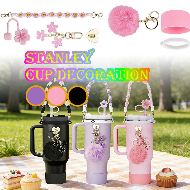 7pcs Aksesoris stanley tumbler aksesoris tumbler aesthetic for stanley 40oz