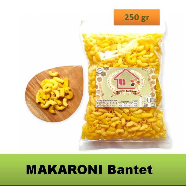 (250 gr) MAKARONI BANTAT MENTAH Snack Makaroni Bantet Kuning Mentah Langsung Goreng kerupuk  seblak 